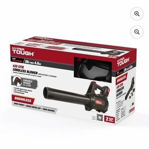 Hyper Tough 20V max 420 CFM Cordless Blower + Charger - No Battery! Pre owned